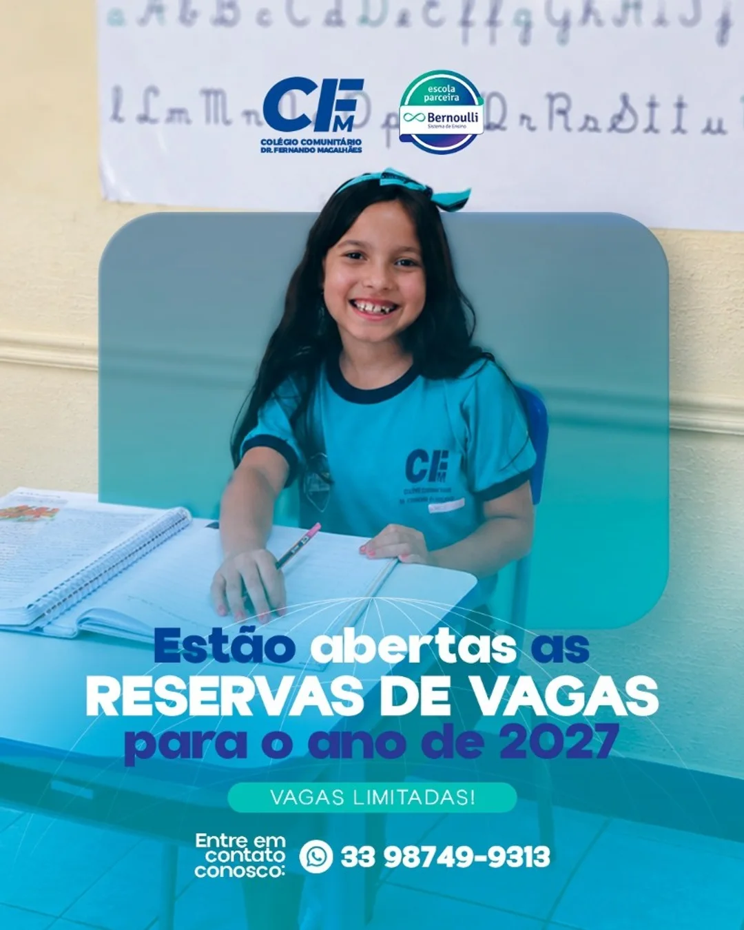 Post Colégio CFM: reservas de vagas para 2027